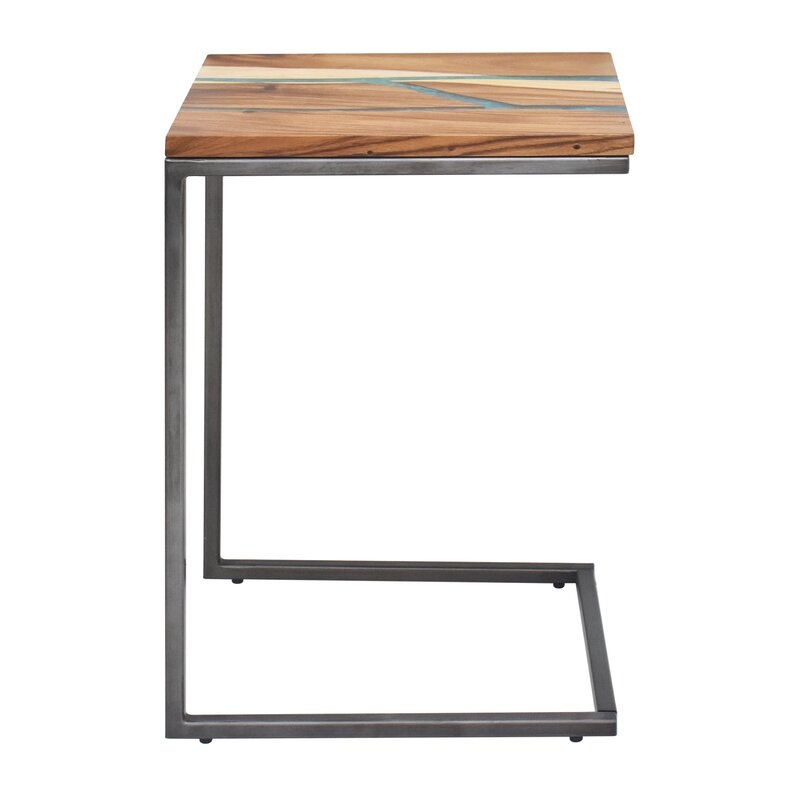 Elrond 26.25'' Tall Solid Wood C Table End Table - Image 2