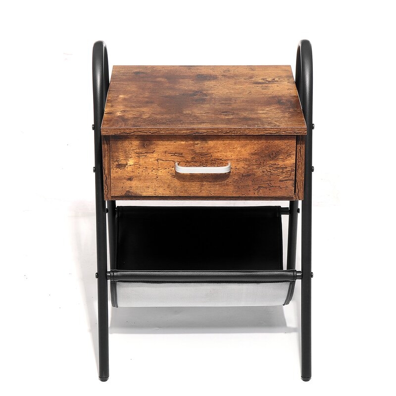 Albright Wooden 1 Drawer Nightstand - Image 1