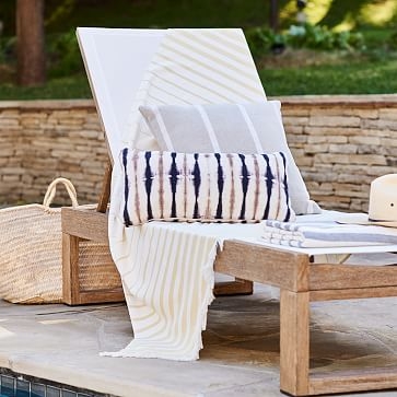 Outdoor Simple Stripe Pillow, Set of 2, 20"x20", Dark Horseradish - Image 5