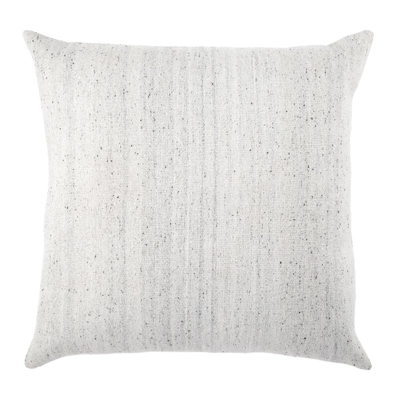 Syrin Solid Light Gray/ White Floor Pillow 30 inch - Image 0