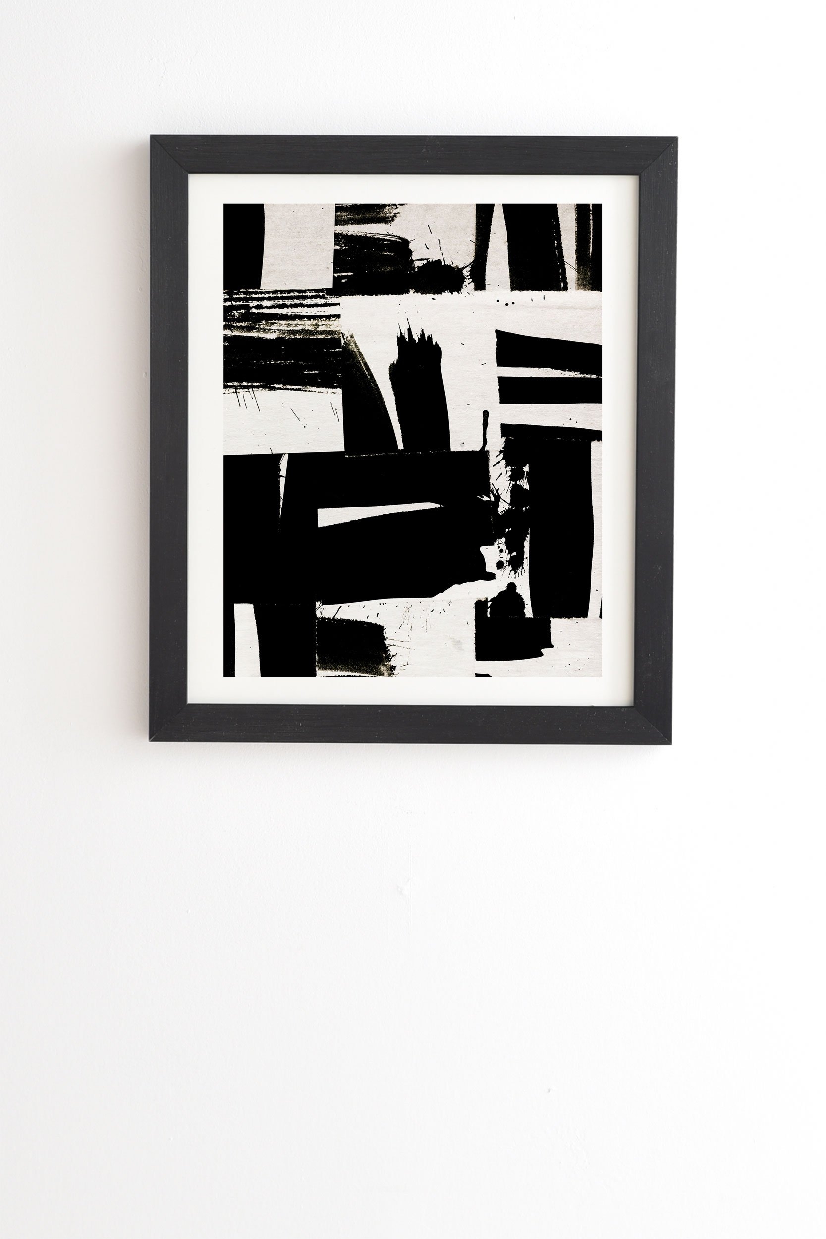 Wabi Sabi 1602 by Iris Lehnhardt - Framed Wall Art Basic Black 19" x 22.4" - Image 0