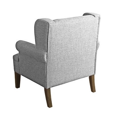 Meade Wingback Chair - Gray Washed / Marbled Gray - Image 1