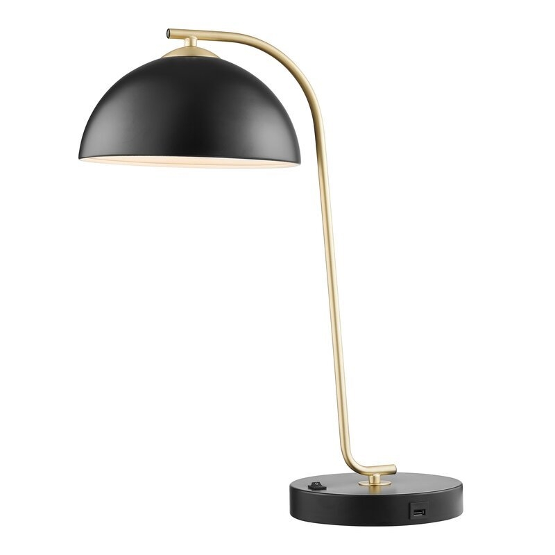 Jovanny Gold Desk Lamp with USB - Image 0