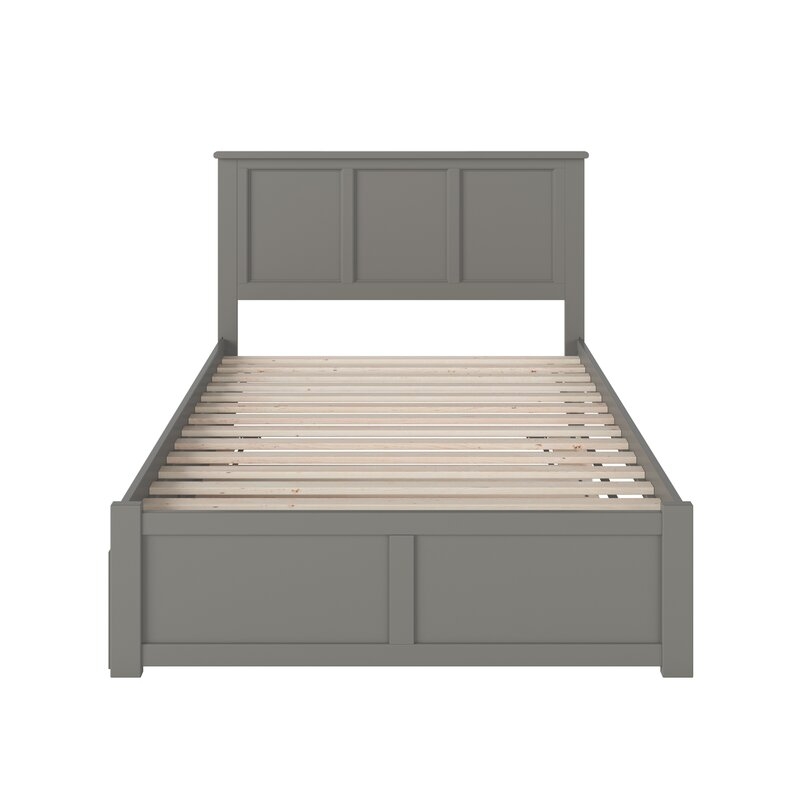 Keiko Full Solid Wood Panel Bed with Trundle by Three Posts™ Baby & Kid - Image 0
