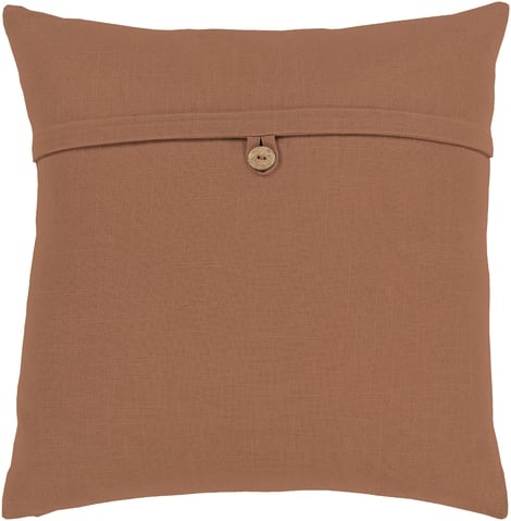 JESSIE PILLOW, RUST 18"x18" with polyester - Image 0