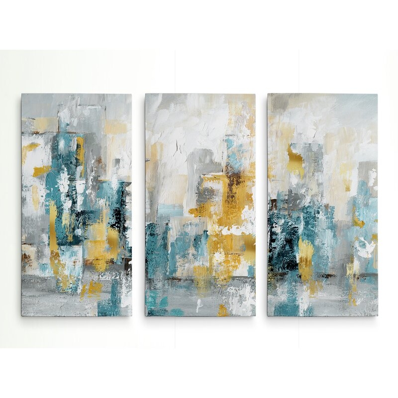 City Views II - 3 Piece Wrapped Canvas Multi-Piece Image Print - Image 0
