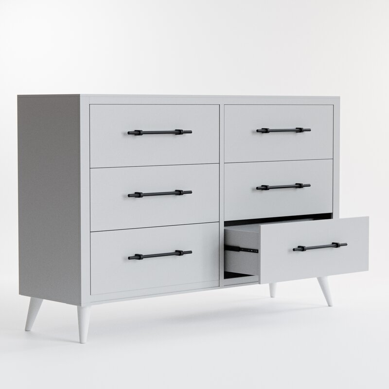 Kai 6 Drawer 55'' W Double Dresser - Image 1