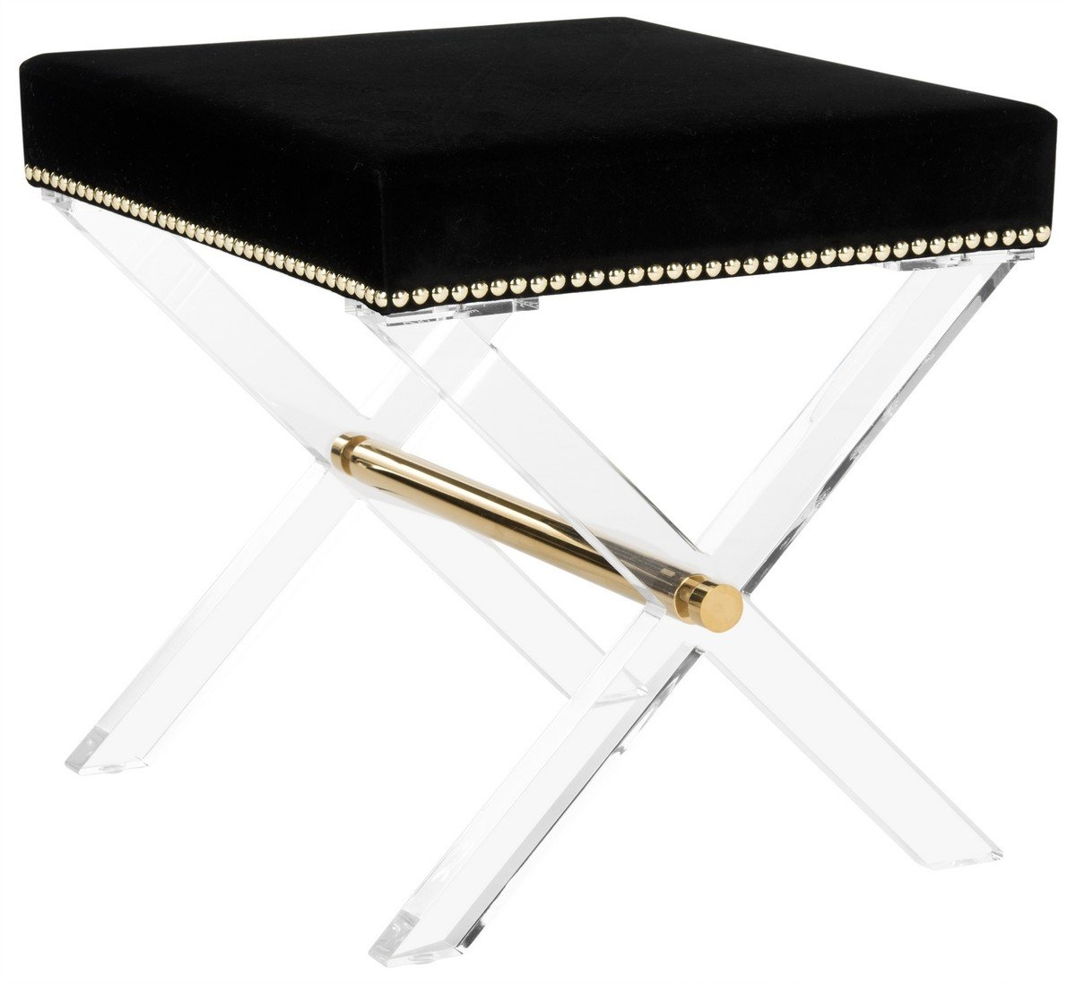Jezebel Acrylic X-Bench - Black - Arlo Home - Image 0