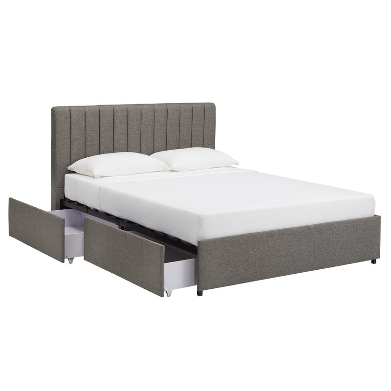 Gaylen Upholstered Low Profile Storage Platform Bed - Image 2
