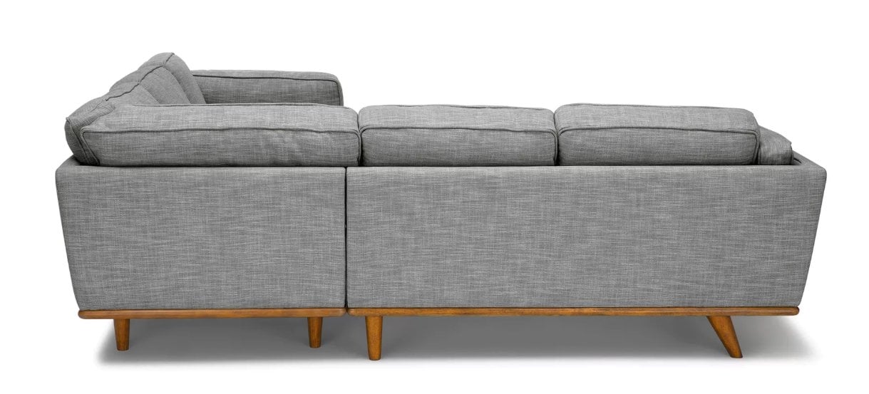 Timber Corner Sectional, Pebble Gray, 5+ Seater - Image 2