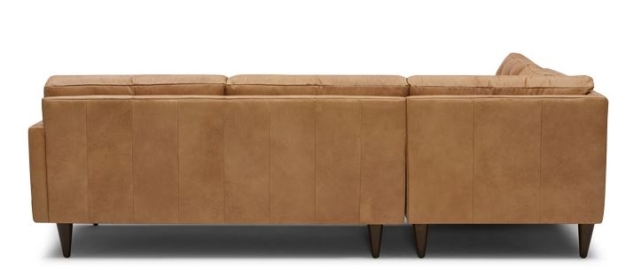 Eliot Leather Sectional with Bumper (2 piece) Left Orientation - Image 2