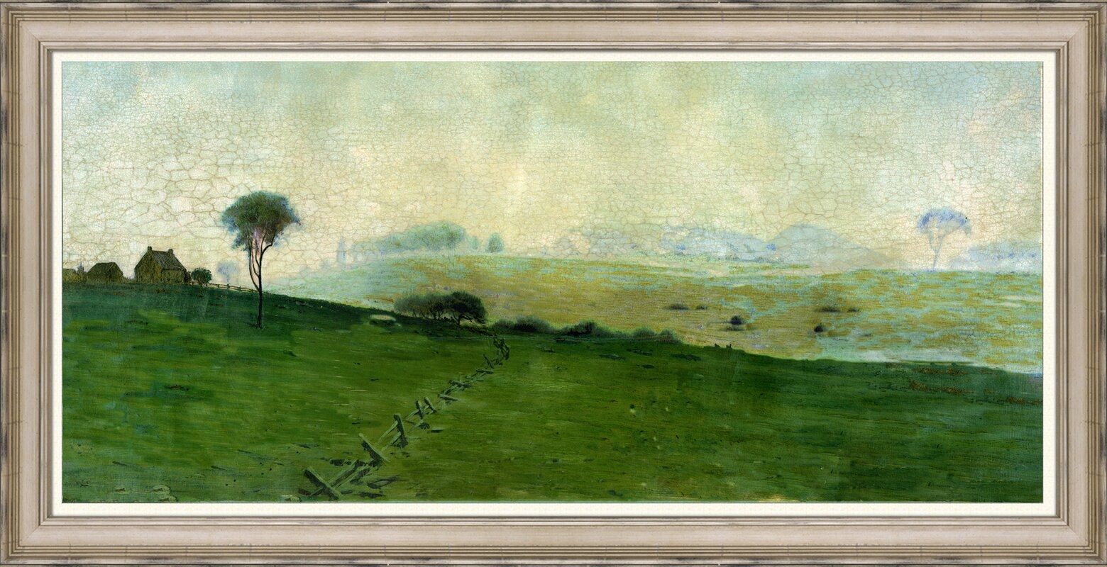 Wendover Art Group Crackled Scenic Panorama II - Picture Frame Painting on Paper - Image 2