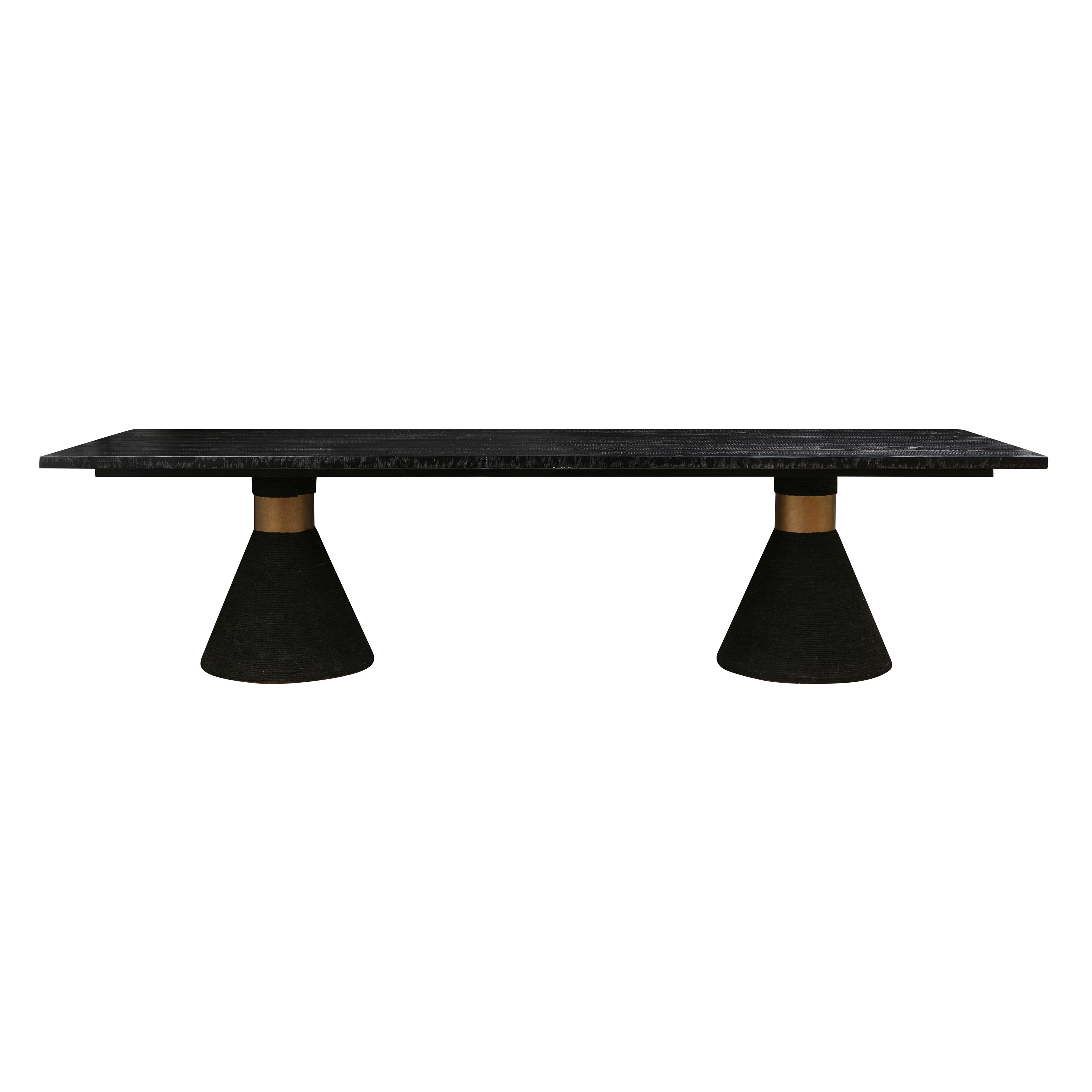 Rishi Black Rope Rectangular Table - Image 0