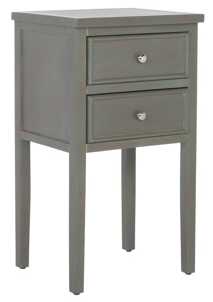 Toby Nightstand With Storage Drawers - French Grey - Arlo Home - Image 2