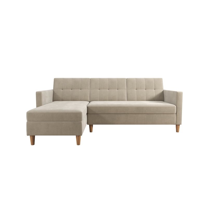 Stigall Reversible Sleeper Sectional Beige - Image 0