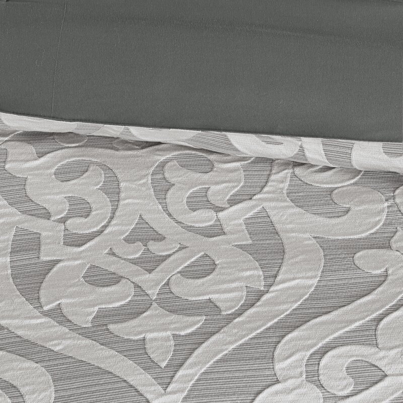 Tess Microfiber Reversible Modern & Contemporary 8 Piece Comforter Set - Image 3