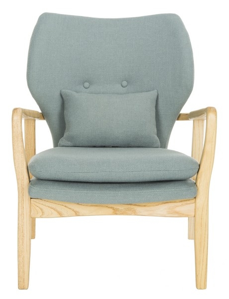 Tarly Accent Chair - Blue/Natural - Safavieh - Image 0