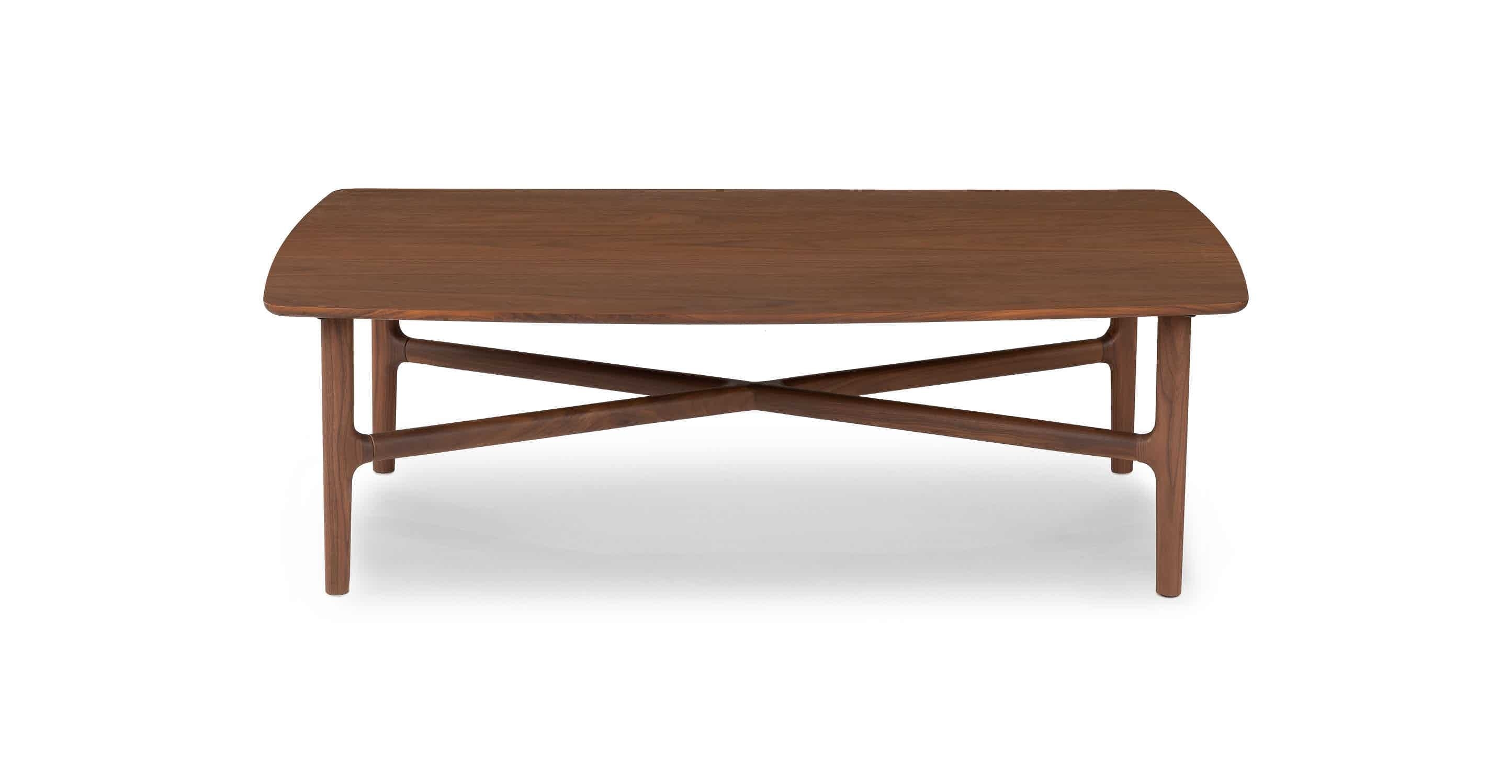 Brezza Matte Walnut Rectangular Coffee Table - Image 0