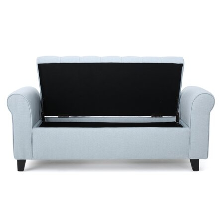 Claxton Upholstered Flip top Storage Bench - Image 1
