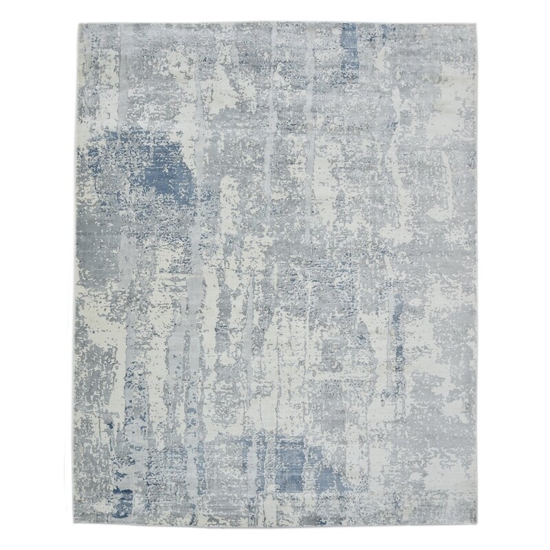 Hannah Hand Knotted Gray Area Rug - Image 0