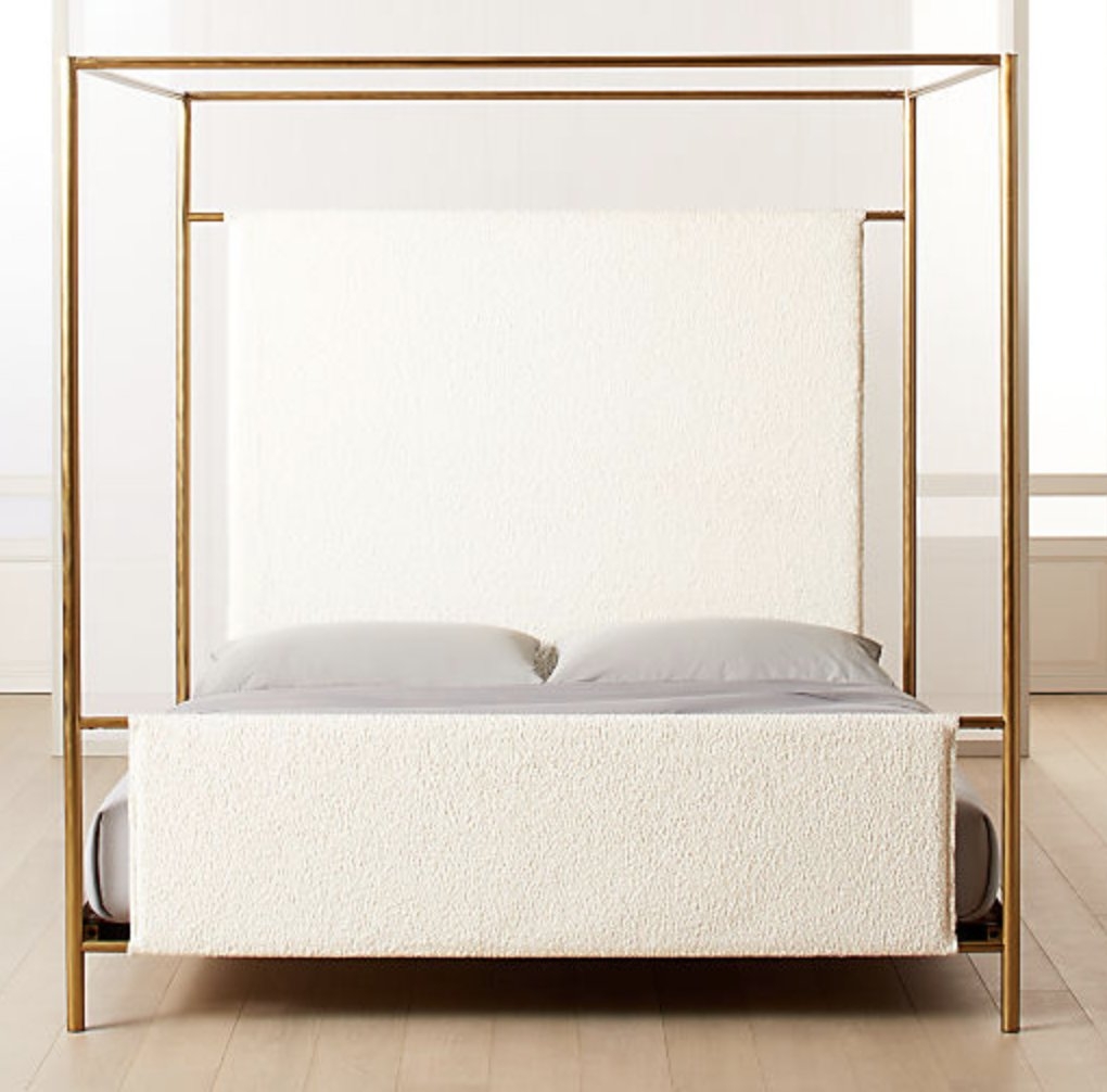 ODESSA SHEARLING CANOPY BED KING - Image 0