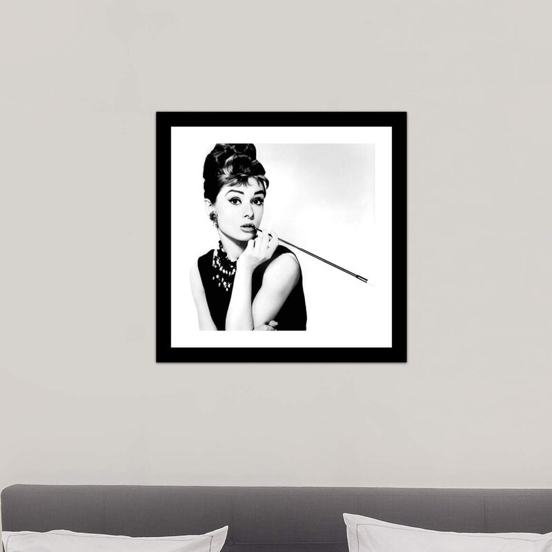 Audrey Hepburn Smoking by Radio Days - Photograph - Image 0