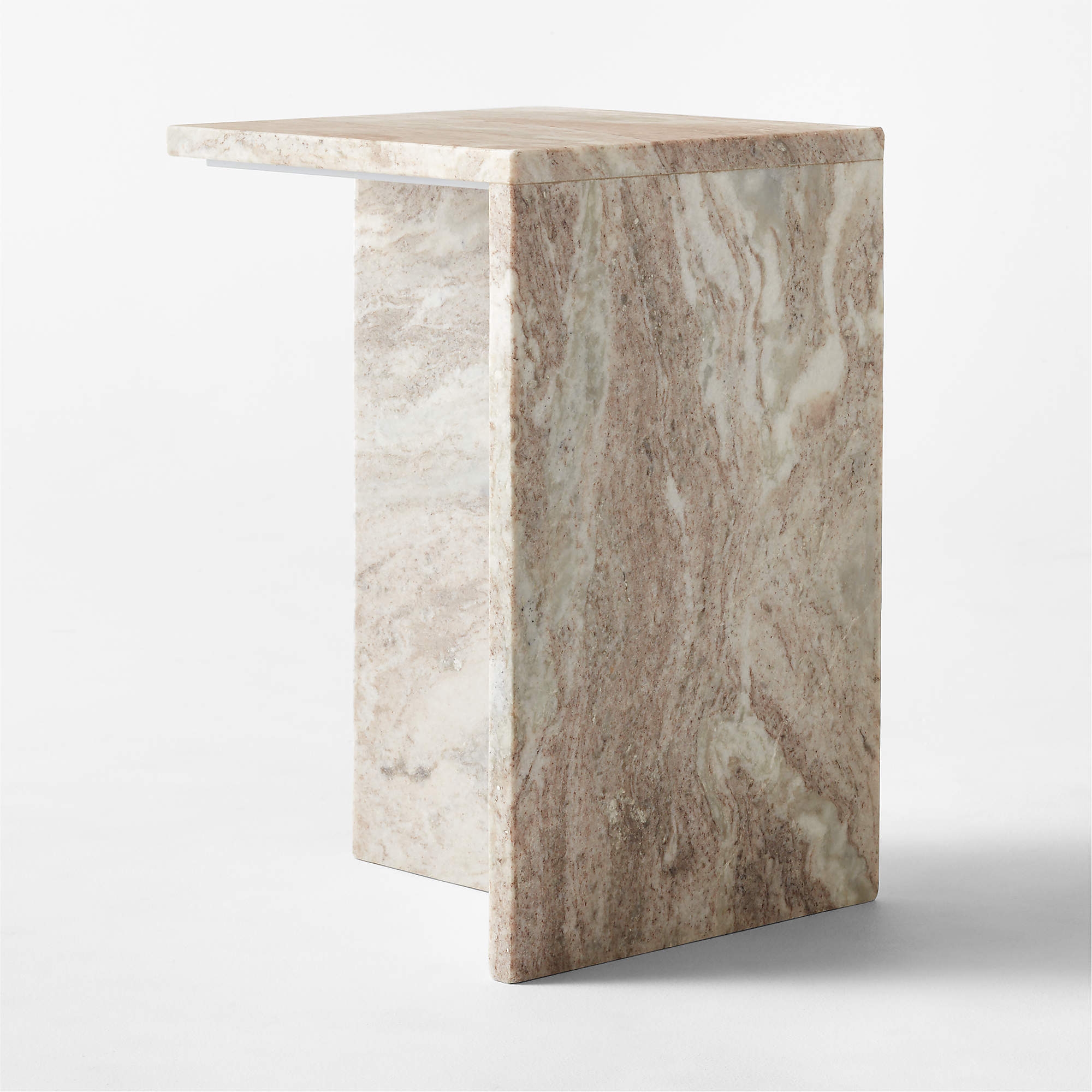 T Marble Side Table, Tall, Restock in early December - Image 4