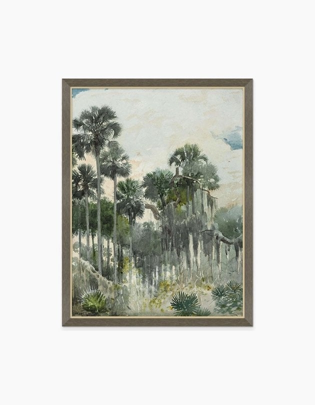 Palms Out East Art Print, 33.5" x 43.5" - Image 0