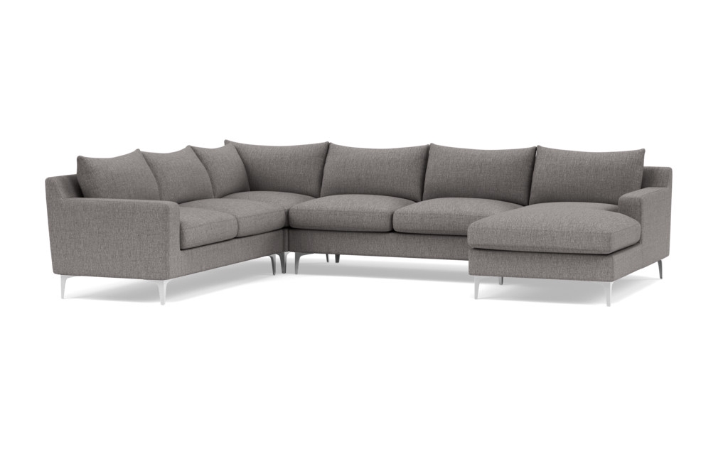 SLOAN 4-Piece Corner Sectional Sofa with Right Chaise - Image 0