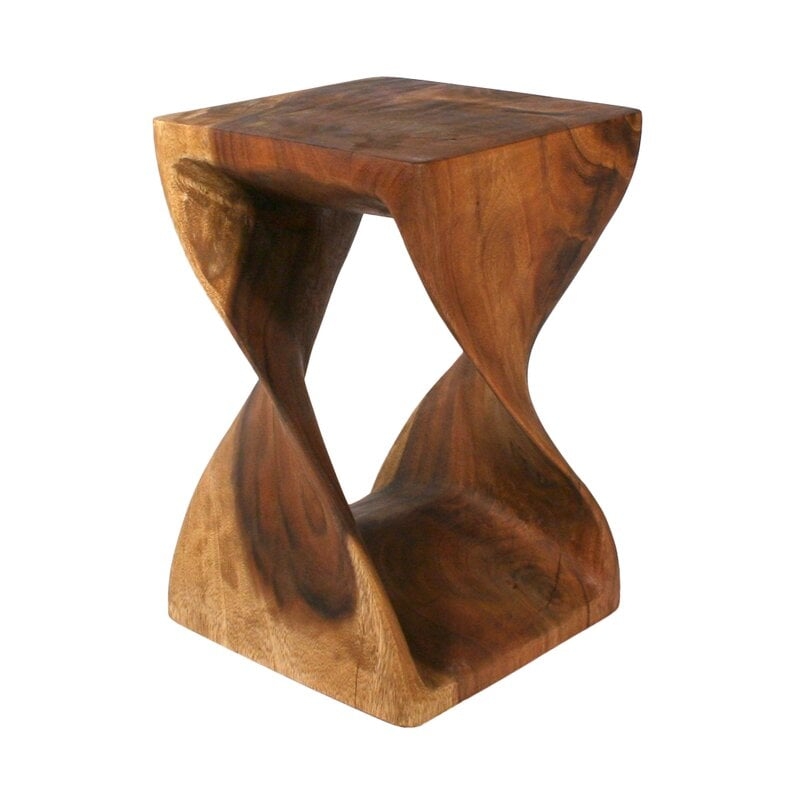 Pelley Solid Wood Abstract End Table - Image 0
