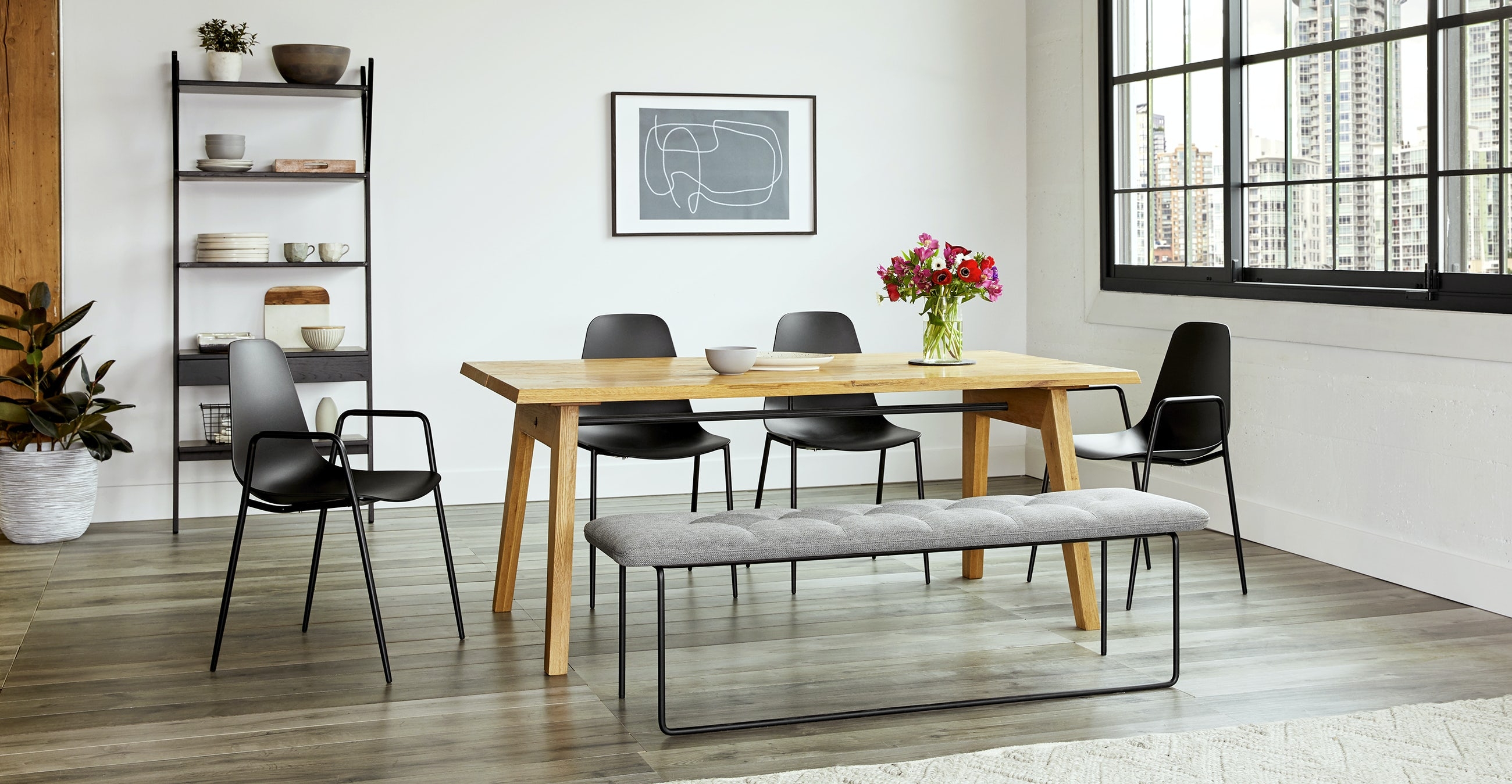 Madera Oak Dining Table For 6 - Image 8