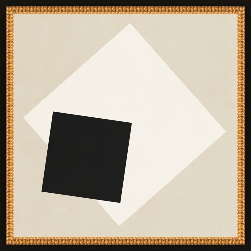 Abstract Geometric Art, Neutral, Art Print, 24" x 24" - Image 0