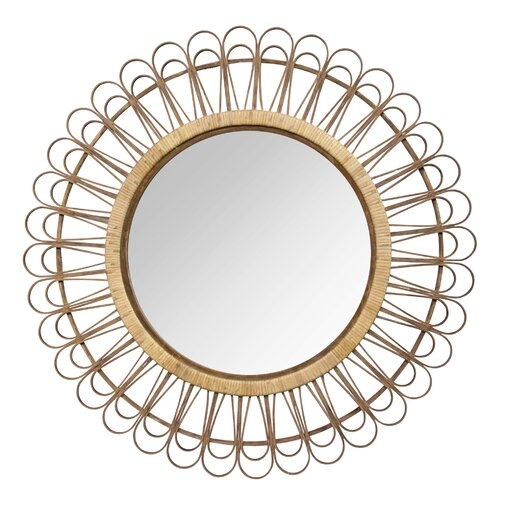 Assia Rattan Eclectic Accent Mirror - Image 0