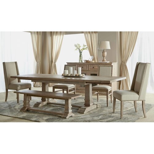 Parfondeval Leaf Extension Dining Table in Stone Wash - Image 2