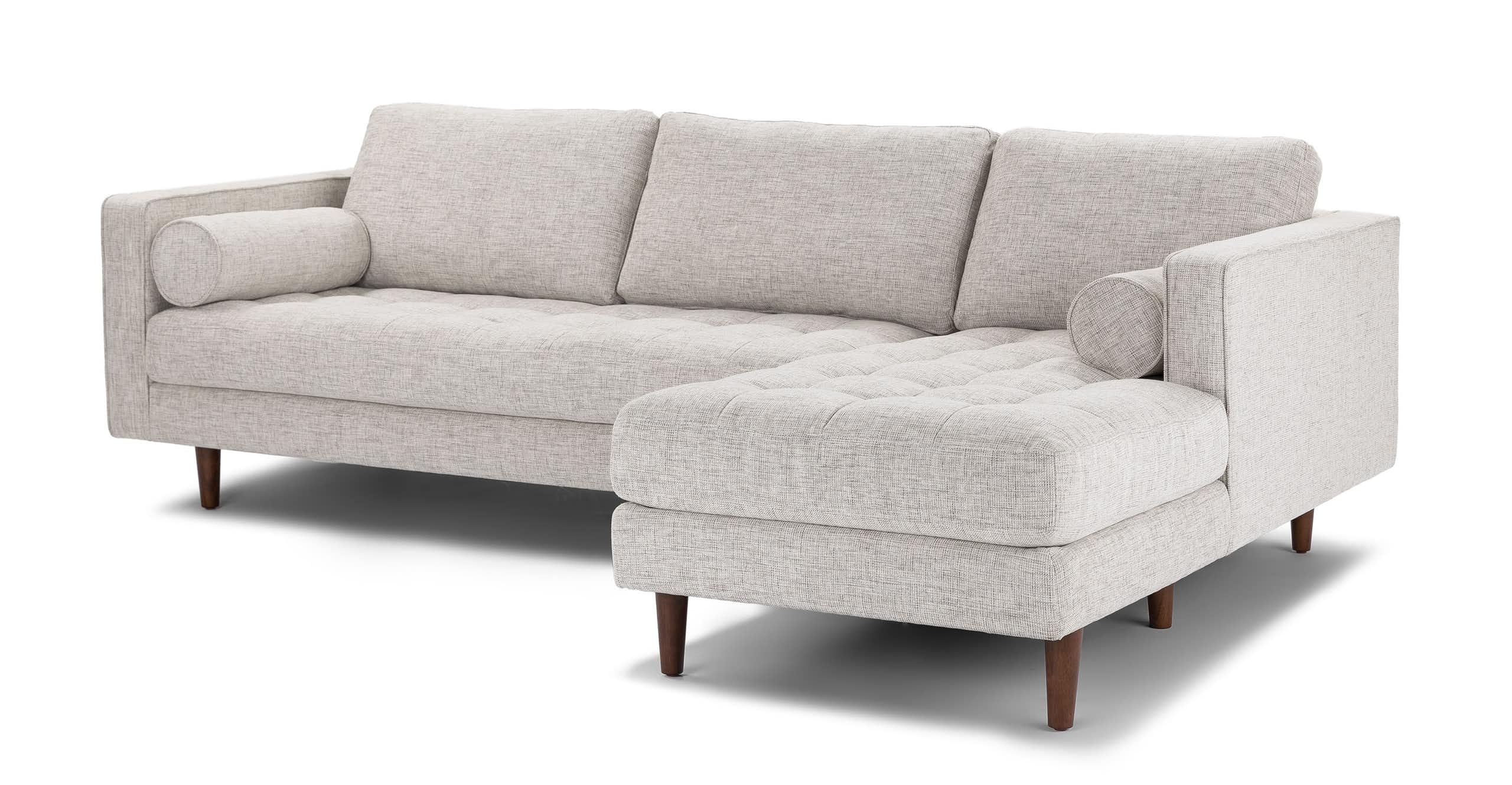 Sven Birch Ivory Right Sectional Sofa - Image 1