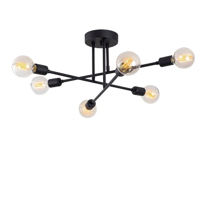 Powers 6 - Light Sputnik Modern Linear Chandelier - Image 1