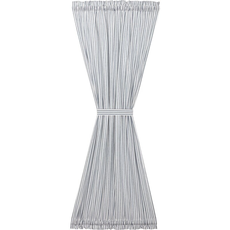Surikova 100% Cotton Striped Room Darkening Rod Pocket Single Curtain Panel - Image 0