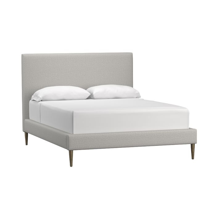 Ellery Essential Upholstered Bed, Full, Boucle Twill Gravel - Image 0