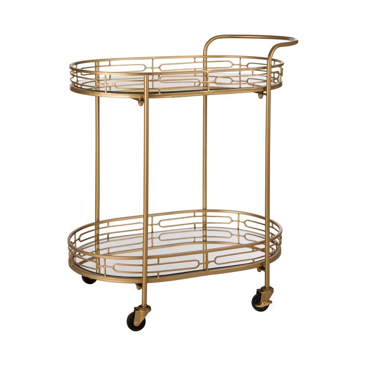 Chea Mirrored Bar Cart - Image 1