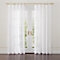 Linen Sheer 52"x63" White Curtain Panel - Image 0