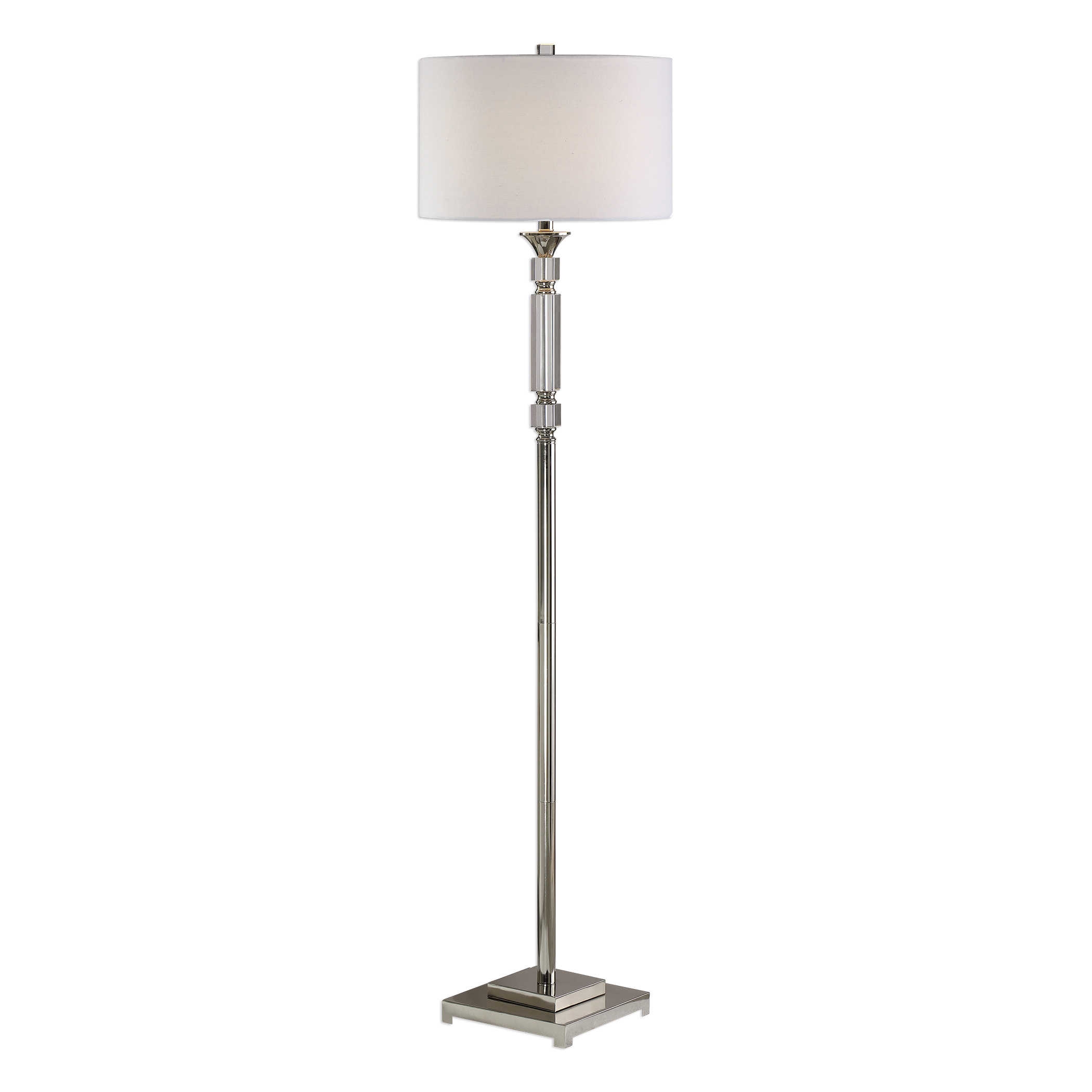 Volusia Polished Nickel Plated Floor Lamp - Image 0