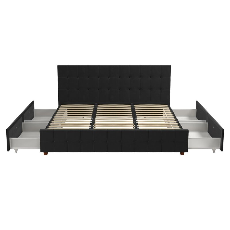 Elizabeth Upholstered Storage Platform Bed - Image 8