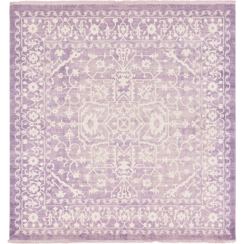 Vamyr Oriental Purple/Ivory Area Rug - Image 0
