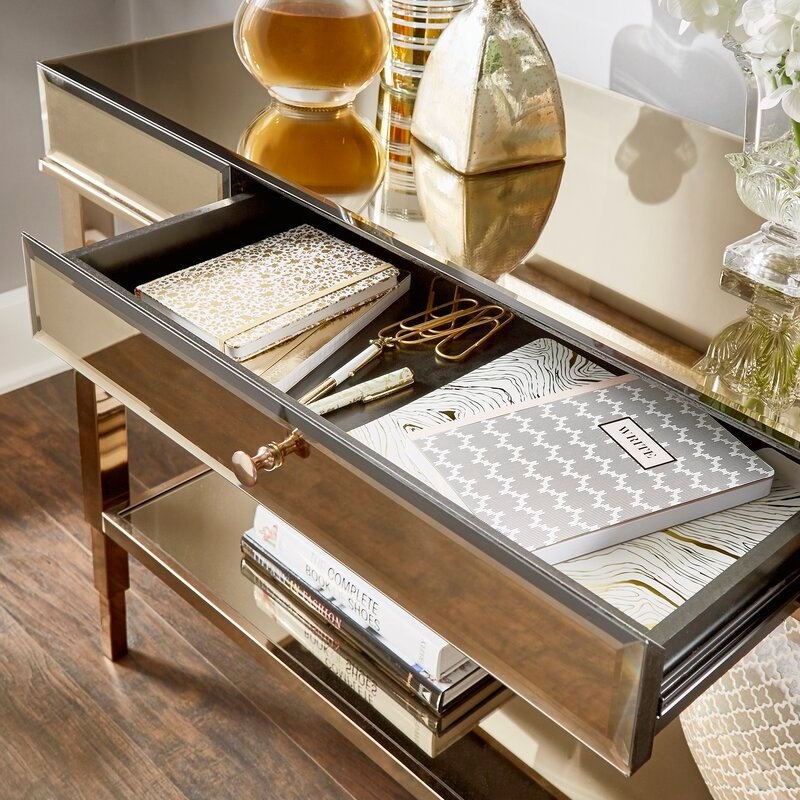 Noelle Mirrored Console Table - Image 3