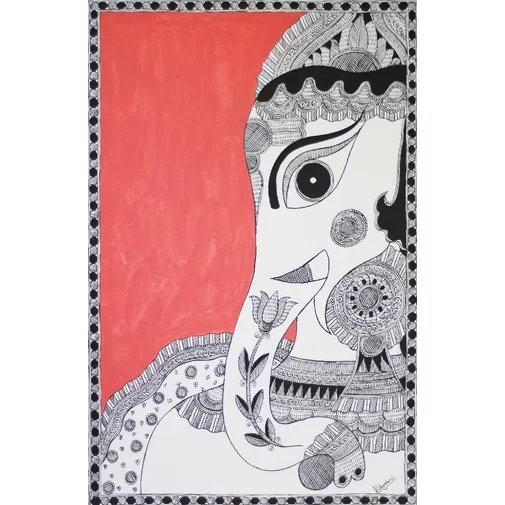 Magnificent Ganesha by Vidushini Painting Print - Image 0