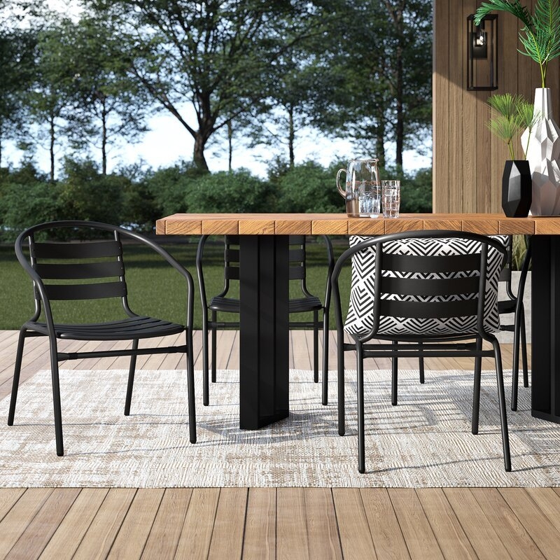 Corrales Stacking Patio Dining Chair (SET OF 4) - Image 1