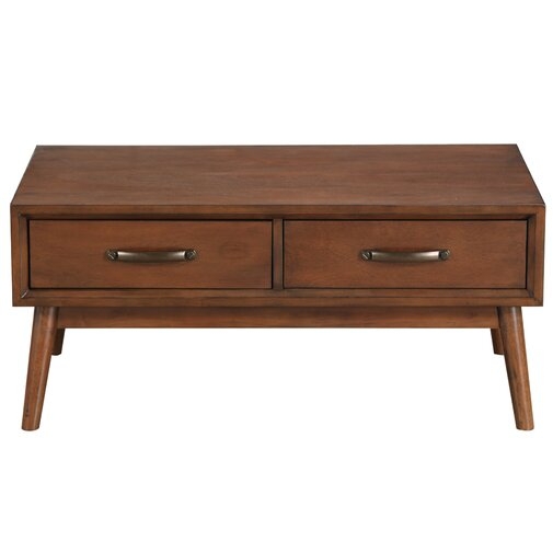 Morris Mid-Century Modern Coffee Table with Storage - Image 0