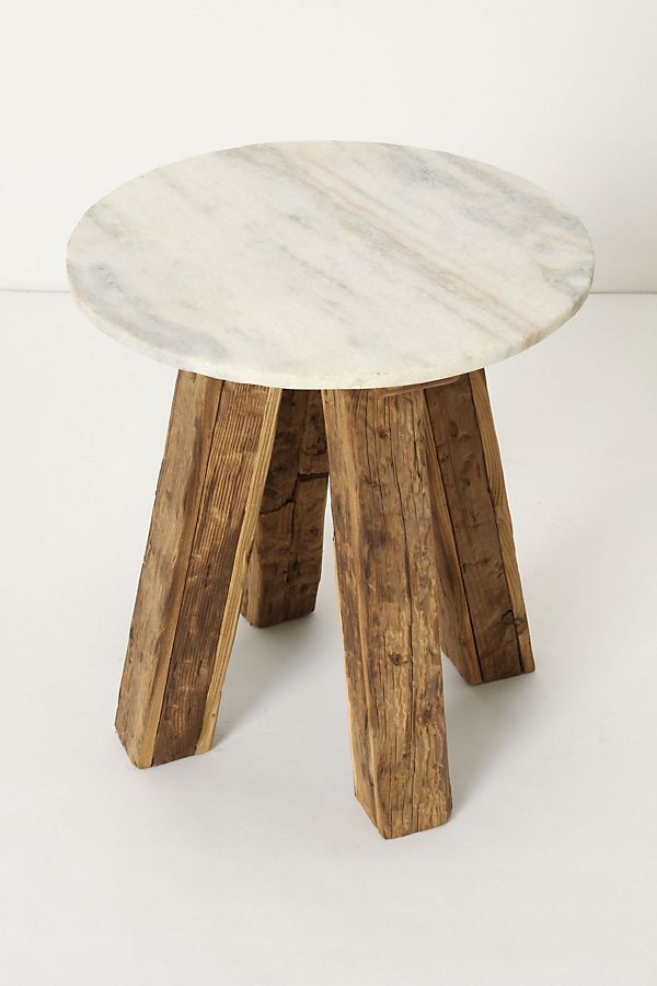 Marble-Topped Side Table - Image 2