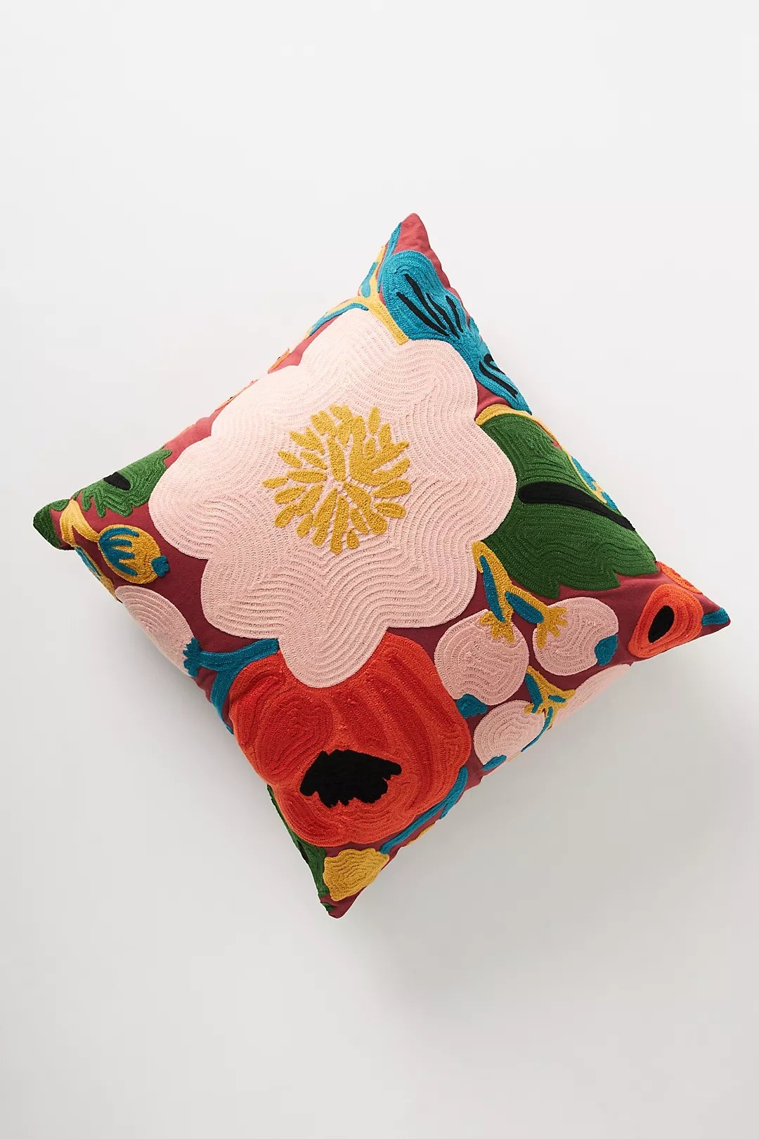Rifle Paper Co. x Loloi Vintage Blossoms Embroidered Pillow - Image 0