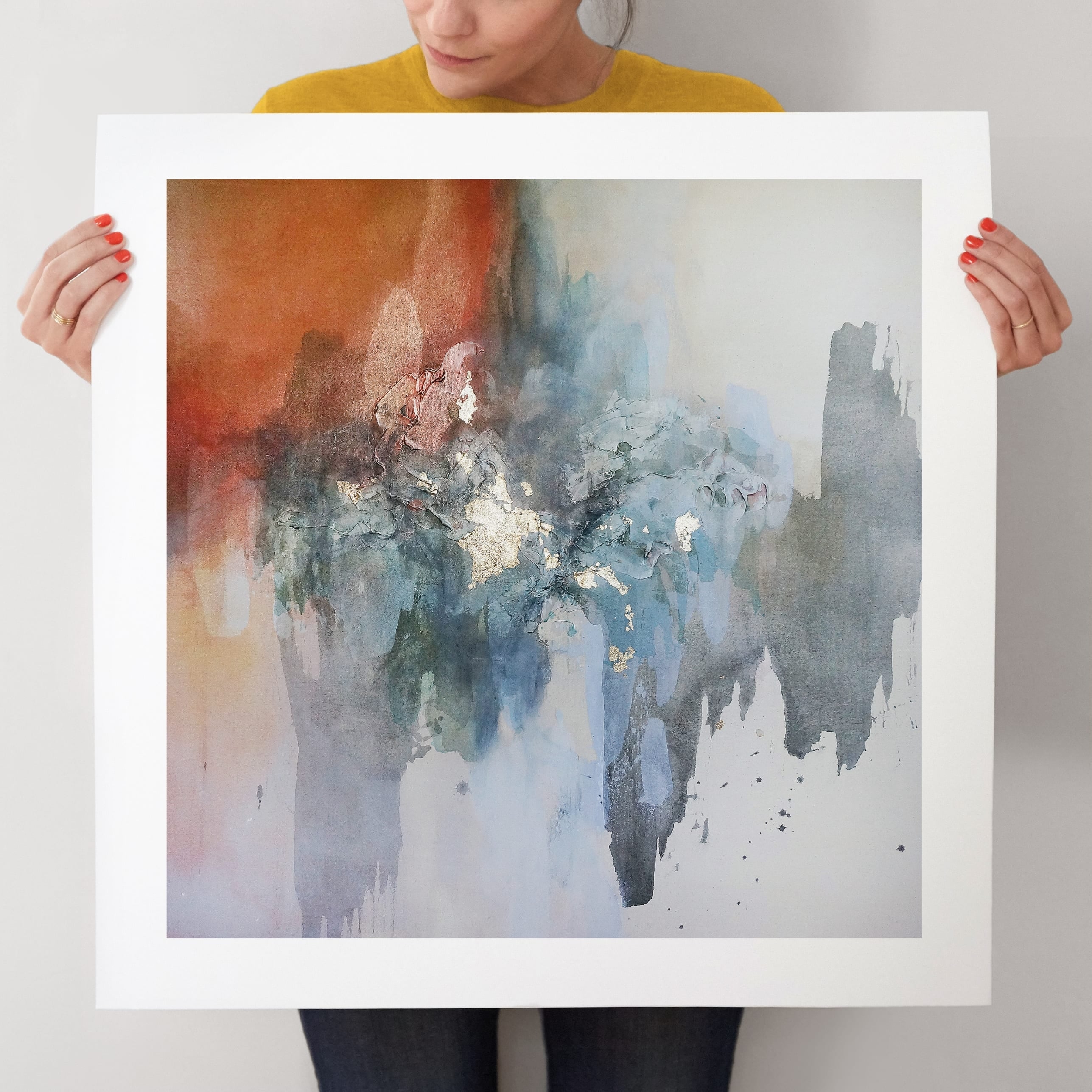 Don't Stop Making Mistakes Art Print, 24"x24" - Image 0